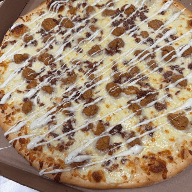 Chicken Bacon Ranch Pizza.